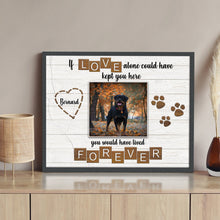 Load image into Gallery viewer, Pet Memorial Sign If Love Alone
