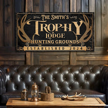 Load image into Gallery viewer, Personalized Family Antler Sign III
