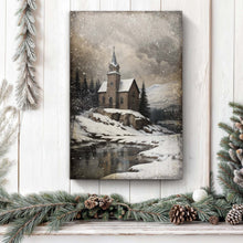 Load image into Gallery viewer, Vintage Church Christmas Wall Art II