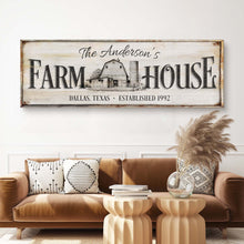 Load image into Gallery viewer, Personalized Rustic Farmhouse Sign
