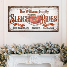 Load image into Gallery viewer, Sleigh Rides Christmas Sign V