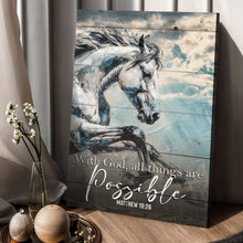 Load image into Gallery viewer, With God All Things Are Possible Faith Sign IV