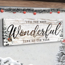 Load image into Gallery viewer, It's the most Wonderful Time of the Year Christmas Sign V