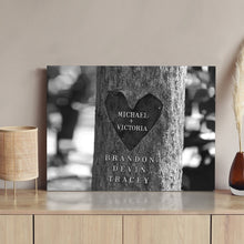 Load image into Gallery viewer, Tree Trunk Family Names Sign