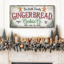 Load image into Gallery viewer, Family Gingerbread Bakery Christmas Sign III