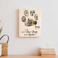 Load image into Gallery viewer, Pet Memorial Sign You Left Paw Prints On Our Hearts II