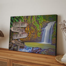 Load image into Gallery viewer, Waterfall Family Names Sign