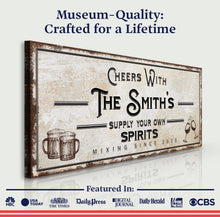 Load image into Gallery viewer, Supply Your Own Spirits Bar Sign