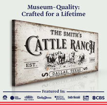 Load image into Gallery viewer, Branded Cattle Ranch Sign