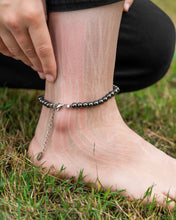 Load image into Gallery viewer, Hematite Magnetic Anklet (6mm Round Beads)