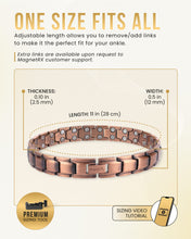Load image into Gallery viewer, Ultra Strength Copper Magnetic Therapy Anklet for Men
