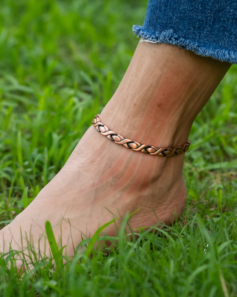 Ultra Strength Copper Magnetic Therapy Anklet for Women