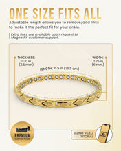 Load image into Gallery viewer, Ultra Strength Titanium Magnetic Therapy Anklet for Women (Gold)