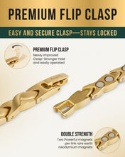 Load image into Gallery viewer, Ultra Strength Titanium Magnetic Therapy Anklet for Women (Gold)