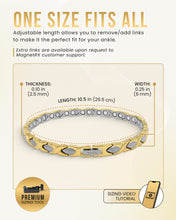 Load image into Gallery viewer, Ultra Strength Titanium Magnetic Therapy Anklet for Women (Gold &amp; Silver)