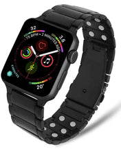 Load image into Gallery viewer, Magnetic Therapy Apple Watch Band Black Stainless Steel
