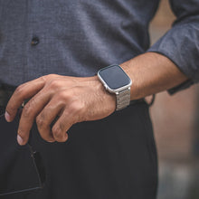 Load image into Gallery viewer, Magnetic Therapy Apple Watch Band Silver Stainless Steel