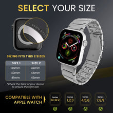 Load image into Gallery viewer, Magnetic Therapy Apple Watch Band Silver Stainless Steel