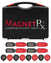 Load image into Gallery viewer, Biomagnetic Therapy Magnet Kit — Ferrite &amp; Leather (16 Small Mixed Units)