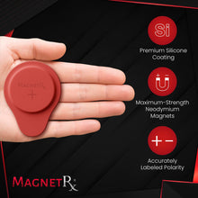 Load image into Gallery viewer, Biomagnetic Therapy Magnet Set — Neodymium &amp; Silicone (2 Large Magnets)