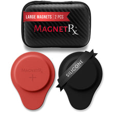 Load image into Gallery viewer, Biomagnetic Therapy Magnet Set — Neodymium &amp; Silicone (2 Large Magnets)