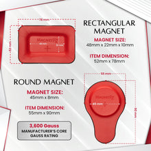Load image into Gallery viewer, Biomagnetic Therapy Magnet Kit — Ferrite &amp; Leather (12 Mixed Units)