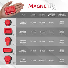 Load image into Gallery viewer, Biomagnetic Therapy Magnet Kit — Ferrite &amp; Leather (22 Mixed Units)