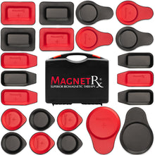 Load image into Gallery viewer, Biomagnetic Therapy Magnet Kit — Ferrite &amp; Leather (22 Mixed Units)