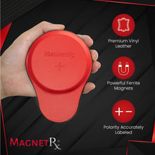 Load image into Gallery viewer, Biomagnetic Therapy Magnet Kit — Ferrite &amp; Leather (6 Large Magnets)