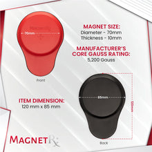 Load image into Gallery viewer, Biomagnetic Therapy Magnet Kit — Ferrite &amp; Leather (6 Large Magnets)