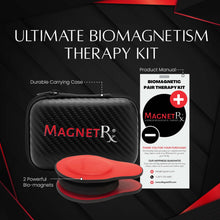 Load image into Gallery viewer, Biomagnetic Therapy Magnet Set — Neodymium &amp; Leather (2 Medium Magnets)