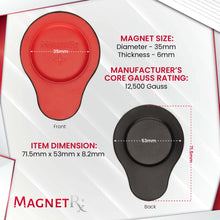 Load image into Gallery viewer, Biomagnetic Therapy Magnet Set — Neodymium &amp; Leather (2 Medium Magnets)