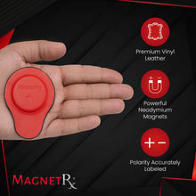 Load image into Gallery viewer, Biomagnetic Therapy Magnet Set — Neodymium &amp; Leather (2 Medium Magnets)