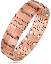 Load image into Gallery viewer, 3x Strength Copper Magnetic Bracelet for Men (Legacy)