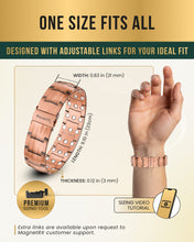 Load image into Gallery viewer, 3x Strength Copper Magnetic Bracelet for Men (Legacy)