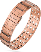 Load image into Gallery viewer, 3x Strength Copper Magnetic Bracelet for Men (Stealth)