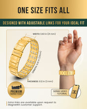 Load image into Gallery viewer, 3x Strength Titanium Magnetic Bracelet for Men (Gold)