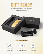 Load image into Gallery viewer, 3x Strength Titanium Magnetic Bracelet for Men (Gold)