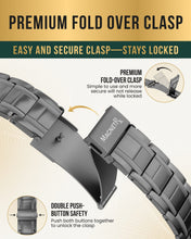 Load image into Gallery viewer, 3x Strength Titanium Magnetic Bracelet for Men (Gunmetal)