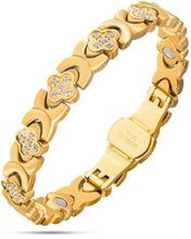 Load image into Gallery viewer, Clover Magnetic Bracelet for Women (Gold)