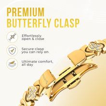 Load image into Gallery viewer, Clover Magnetic Bracelet for Women (Gold)