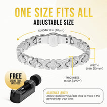 Load image into Gallery viewer, Clover Magnetic Bracelet for Women (Silver)