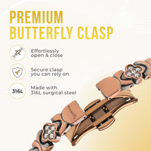 Load image into Gallery viewer, Copper Clover Magnetic Bracelet for Women
