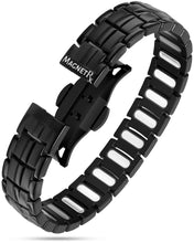 Load image into Gallery viewer, EllipseMAX Magnetic Bracelet for Men (Black)