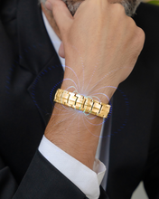 Load image into Gallery viewer, EllipseMAX Magnetic Bracelet for Men (Gold)