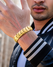 Load image into Gallery viewer, EllipseMAX Magnetic Bracelet for Men (Gold)