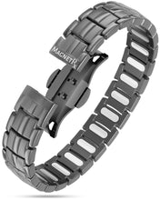 Load image into Gallery viewer, EllipseMAX Magnetic Bracelet for Men (Gunmetal)