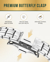 Load image into Gallery viewer, EllipseMAX Magnetic Bracelet for Men (Silver)