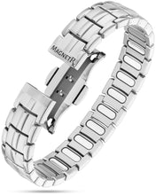 Load image into Gallery viewer, EllipseMAX Magnetic Bracelet for Men (Silver)
