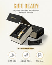 Load image into Gallery viewer, EllipseMAX Magnetic Bracelet for Men (Silver &amp; Gold)